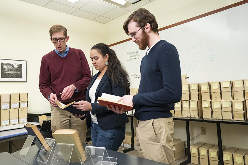 John Ansley, Andrew Zink '19, Sage Kawelo '19