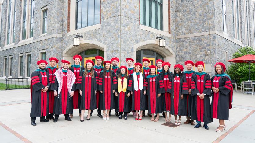 DPT Program class after their ceremony. Photo by Carlo de Jesus/Marist College.