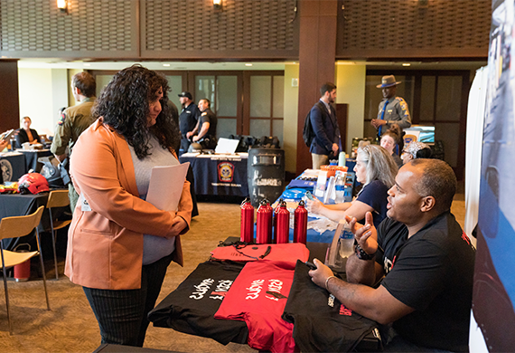  An image of student from Criminal Justice Fair