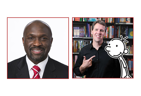 Image of Jeff Kinney and Jerome Pickett.